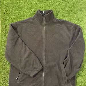Men's Black Full-Zip Fleece Jacket